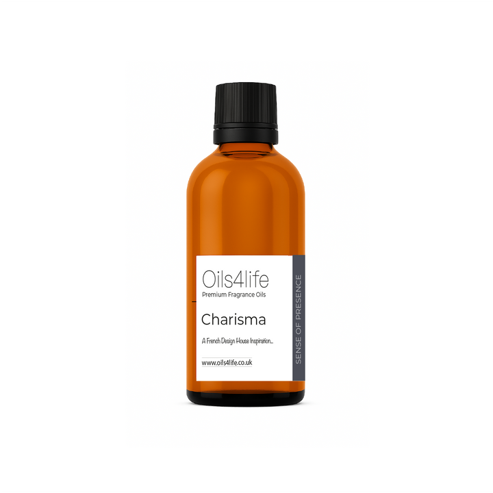 Oils4life Charisma fragrance oil bottle on a white background