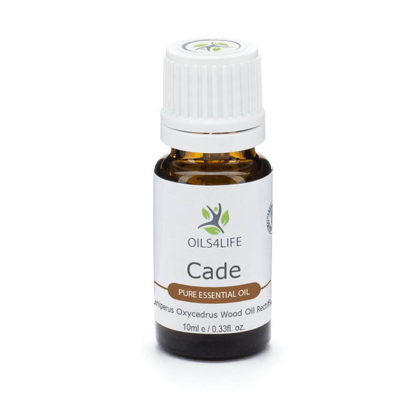 Cade essential oil bottle with juniper wood and resin – Oils4life pure juniperus oxycedrus oil