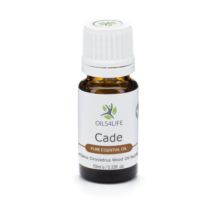 Cade essential oil bottle with juniper wood and resin – Oils4life pure juniperus oxycedrus oil