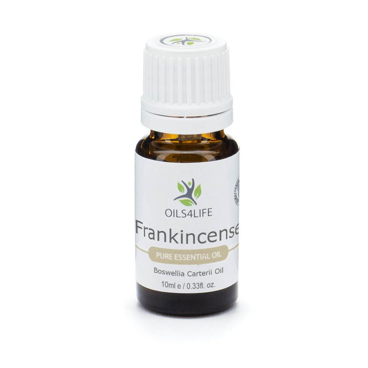 Frankincense essential oil bottle with frankincense resin – Oils4life pure Boswellia carterii oil