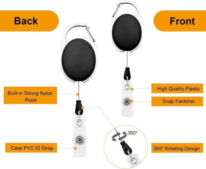 Carabiner Retractable Reels - Oils4Life