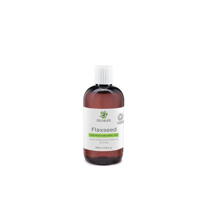 Flax Seed Oil, Organic Carrier Oil, Linum Usitatissimum Seed Oil - Oils4Life