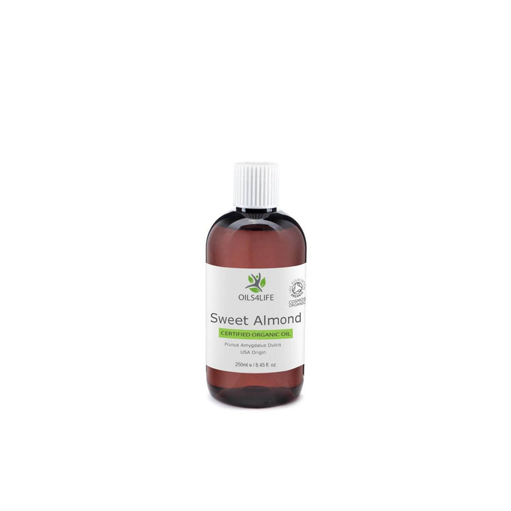 Almond Oil Sweet, Organic Carrier Oil, Prunus Amygdulus Dulcis Oil - Oils4Life