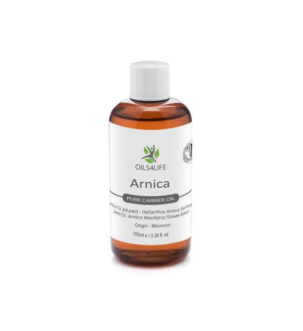 Arnica Oil, Infused - Helianthus Annuus (Sunflower) Seed Oil, Arnica Montana Flo - Oils4Life