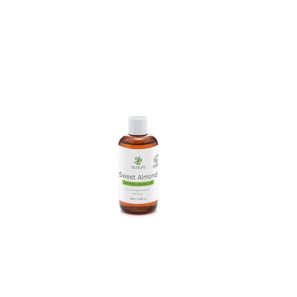 Almond Oil Sweet, Organic Carrier Oil, Prunus Amygdulus Dulcis Oil - Oils4Life